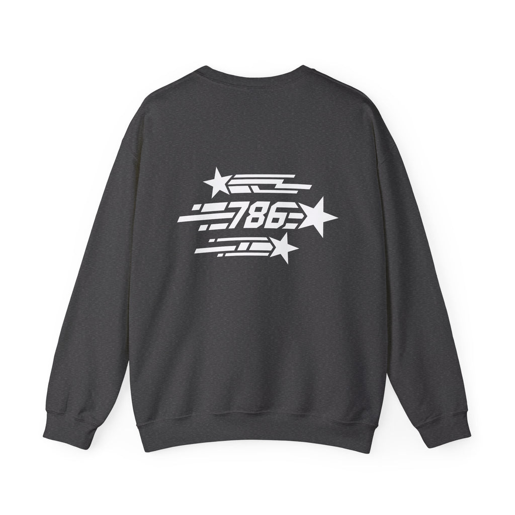 Shooting Stars Code 786 Sweatshirt (Back View) *USA*