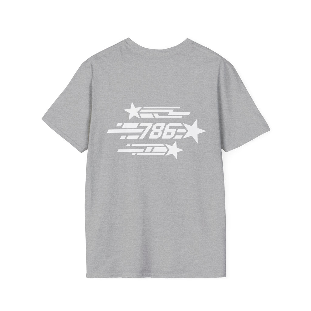 Shooting Stars Code 786 T-Shirt (Back View) *USA*