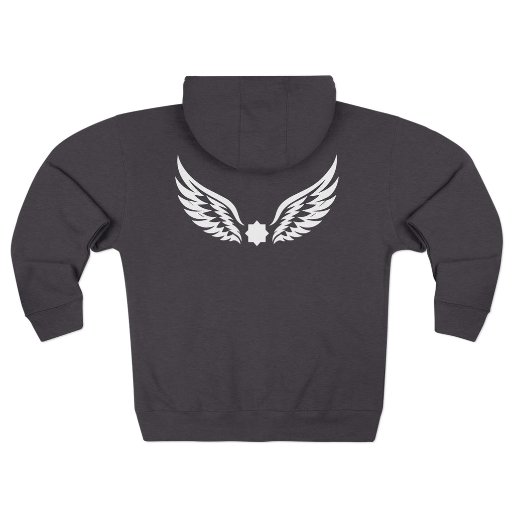 Falcon Wings Code 786 Zipped Hoodie (Back View) *WW*