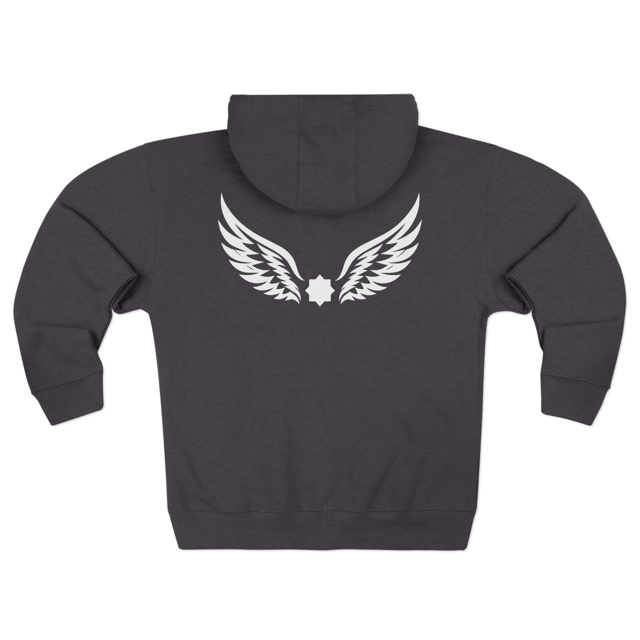 Falcon Wings Code 786 Zipped Hoodie (Back View) *WW*
