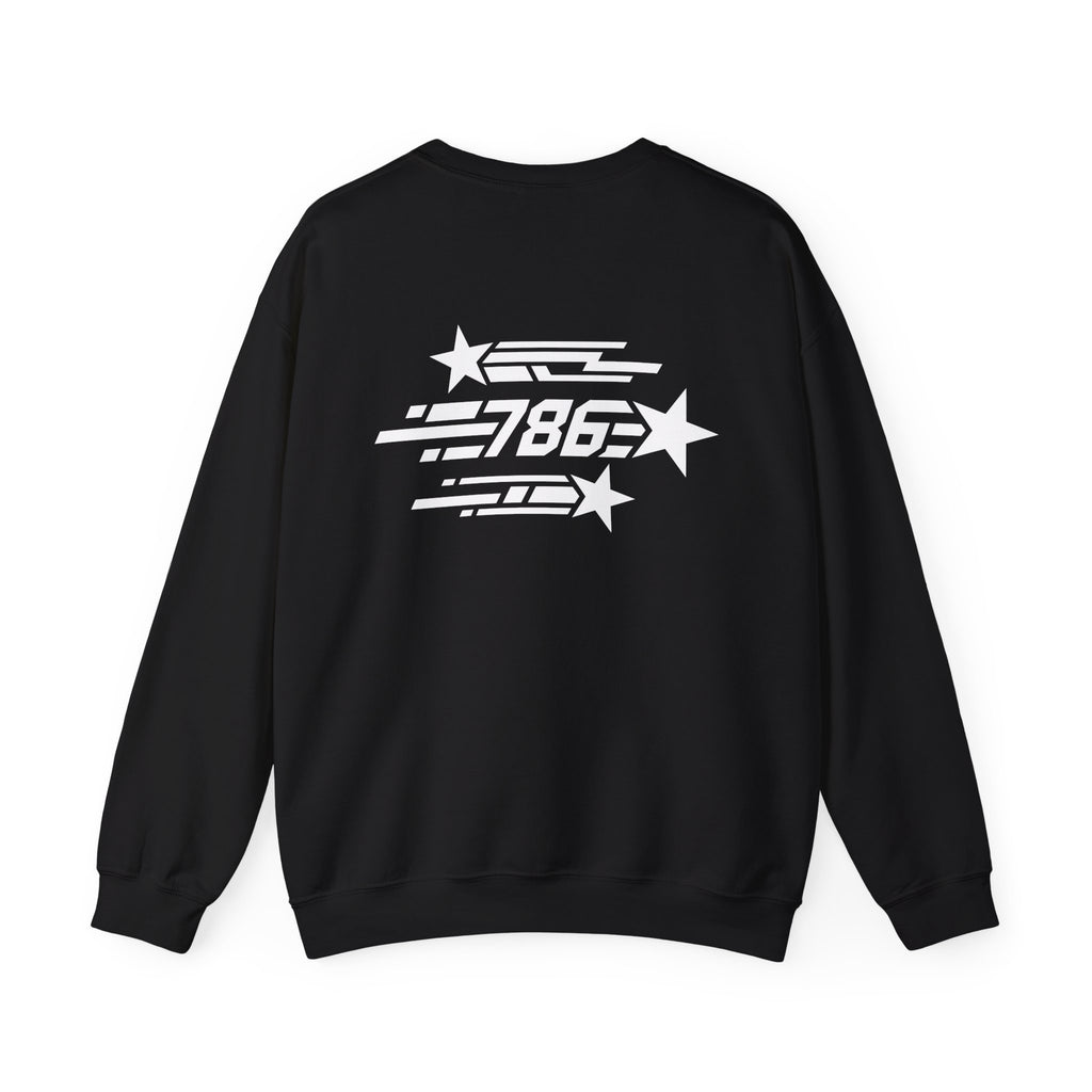 Shooting Stars Code 786 Sweatshirt (Back View) *WW*