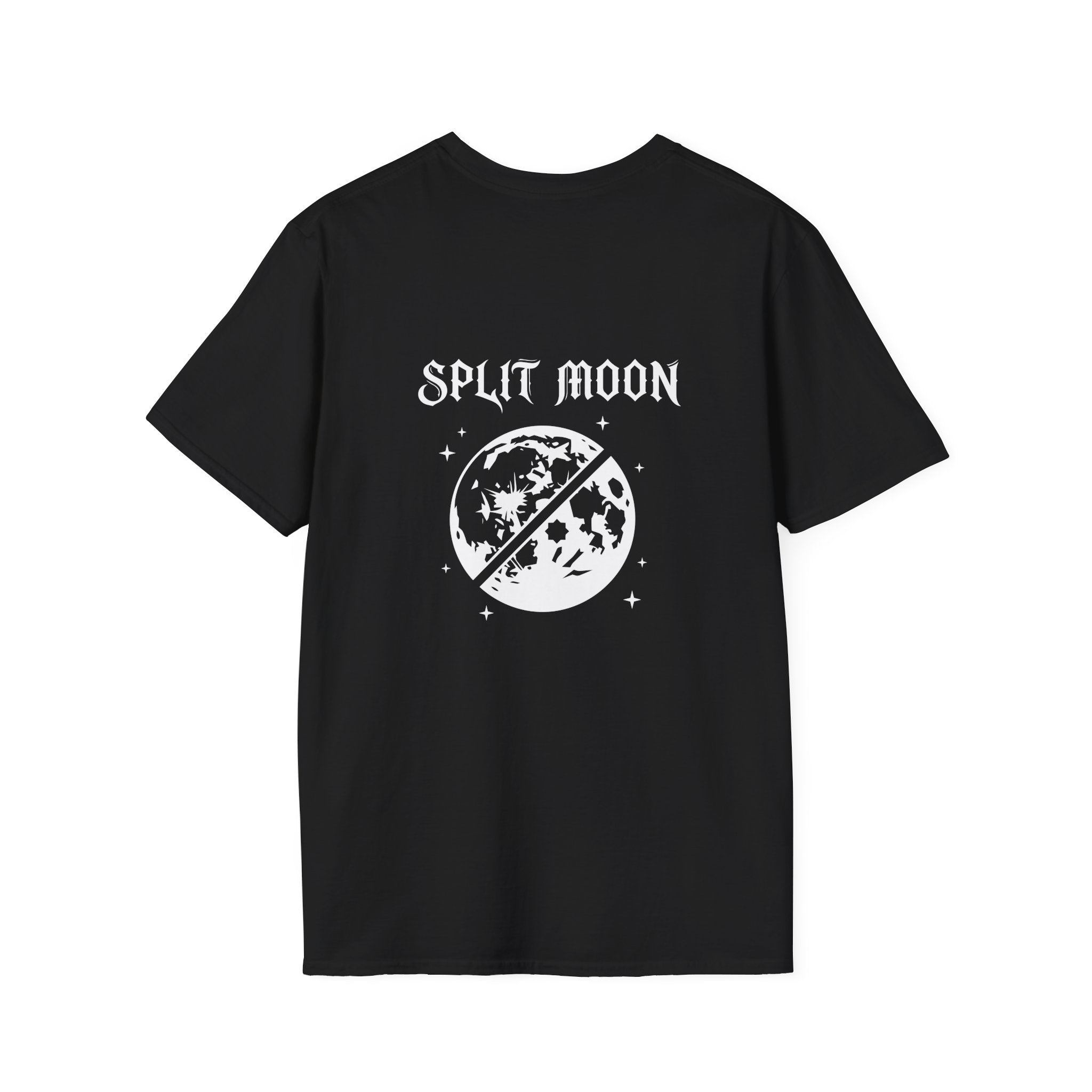 Split Moon Code 786 T-Shirt (Back View) *USA-SOC*
