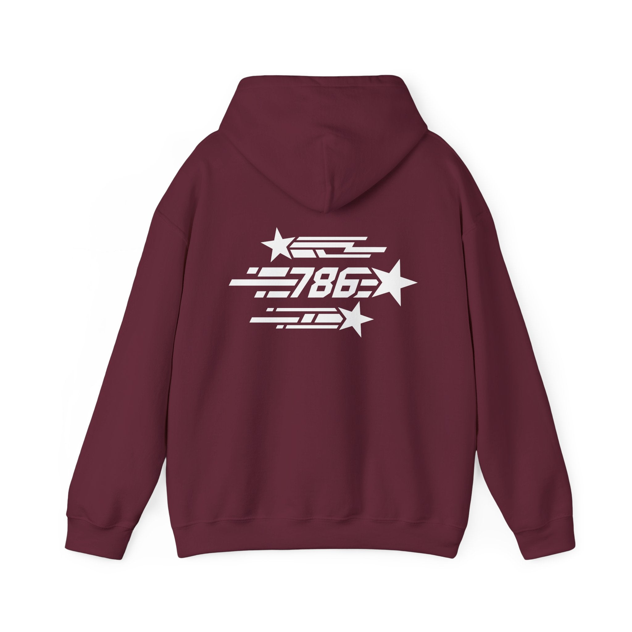 Shooting Stars Code 786 Hoodie (Back View) *USA*