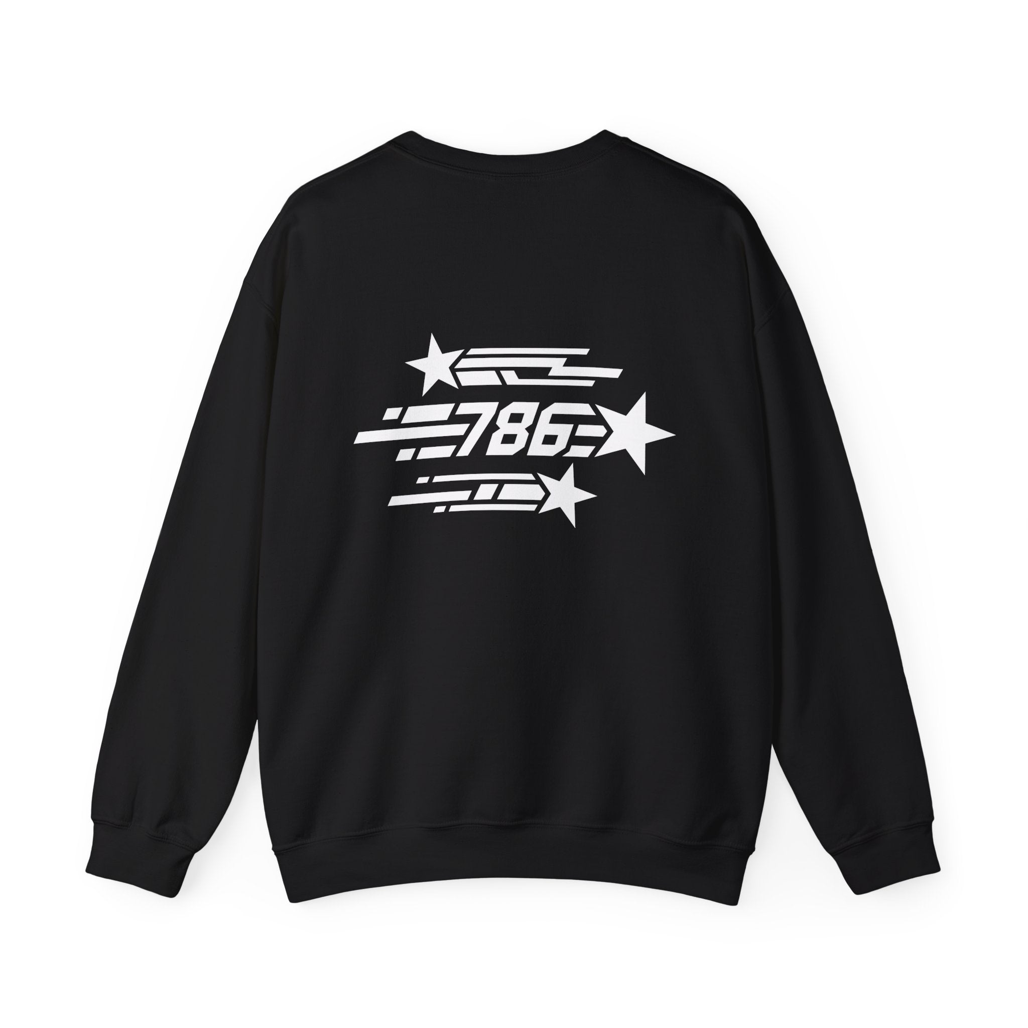 Shooting Stars Code 786 Sweatshirt (Back View) *USA*