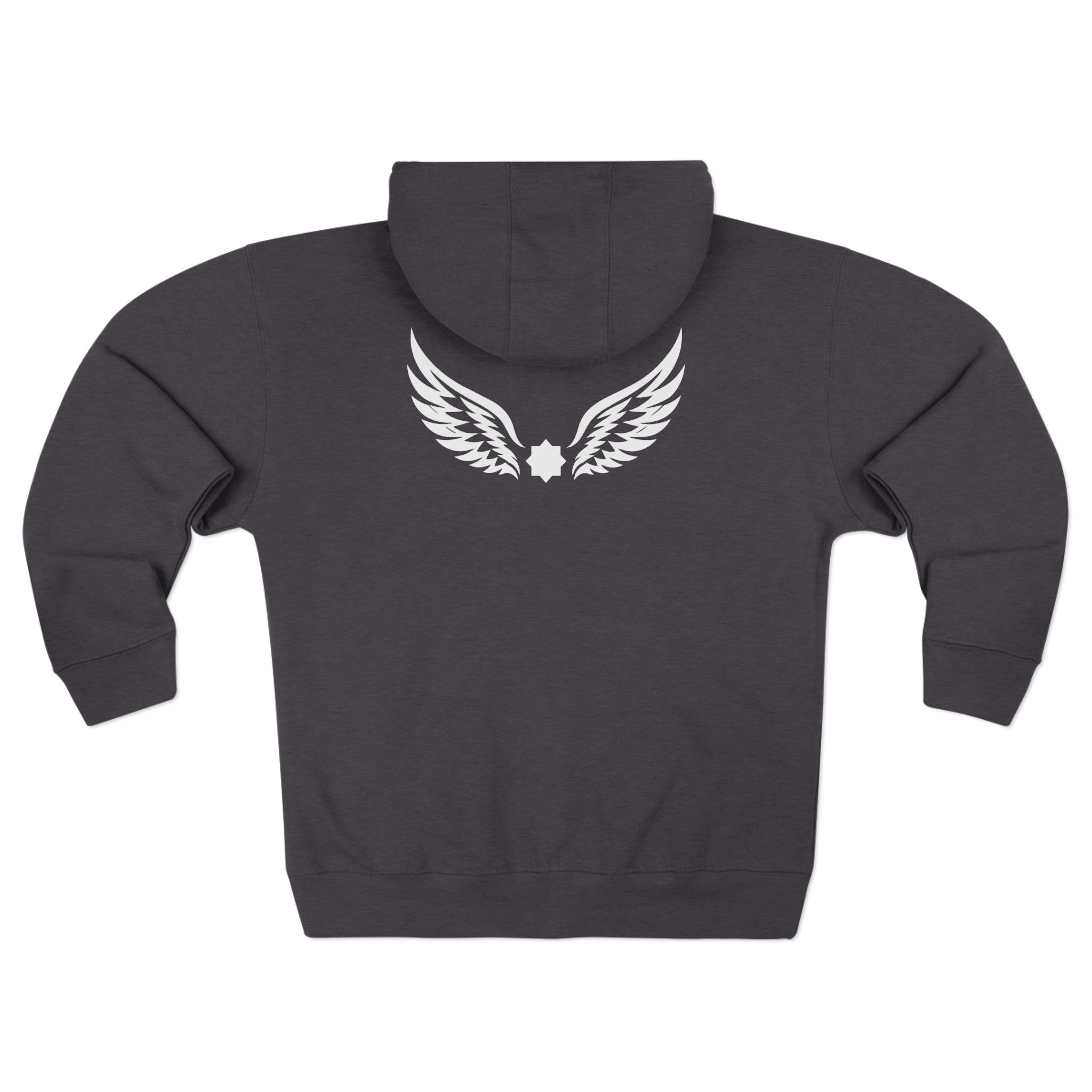 Falcon Wings Code 786 Zipped Hoodie (Back View) *USA*