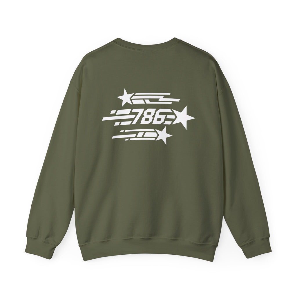 Shooting Stars Code 786 Sweatshirt (Back View) *WW*