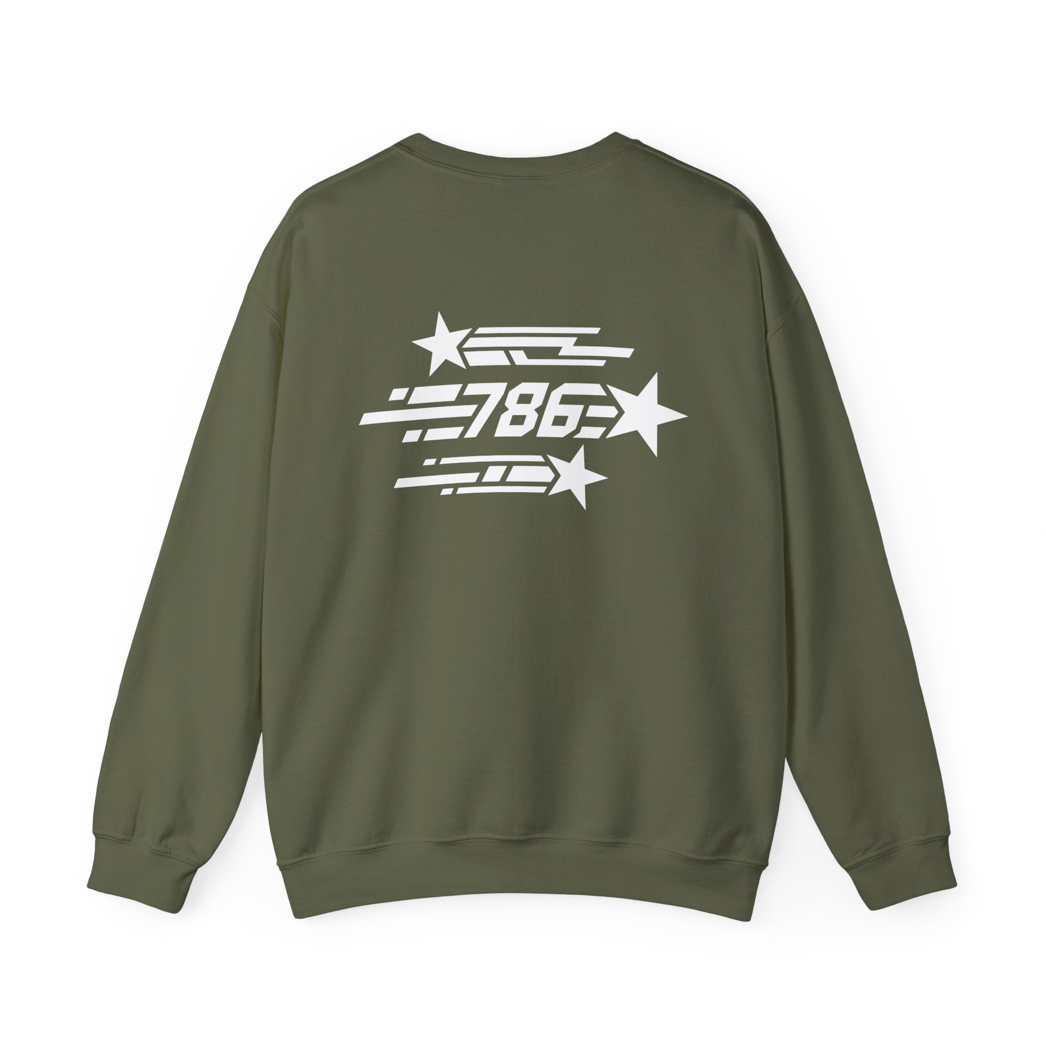 Shooting Stars Code 786 Sweatshirt (Back View) *WW*