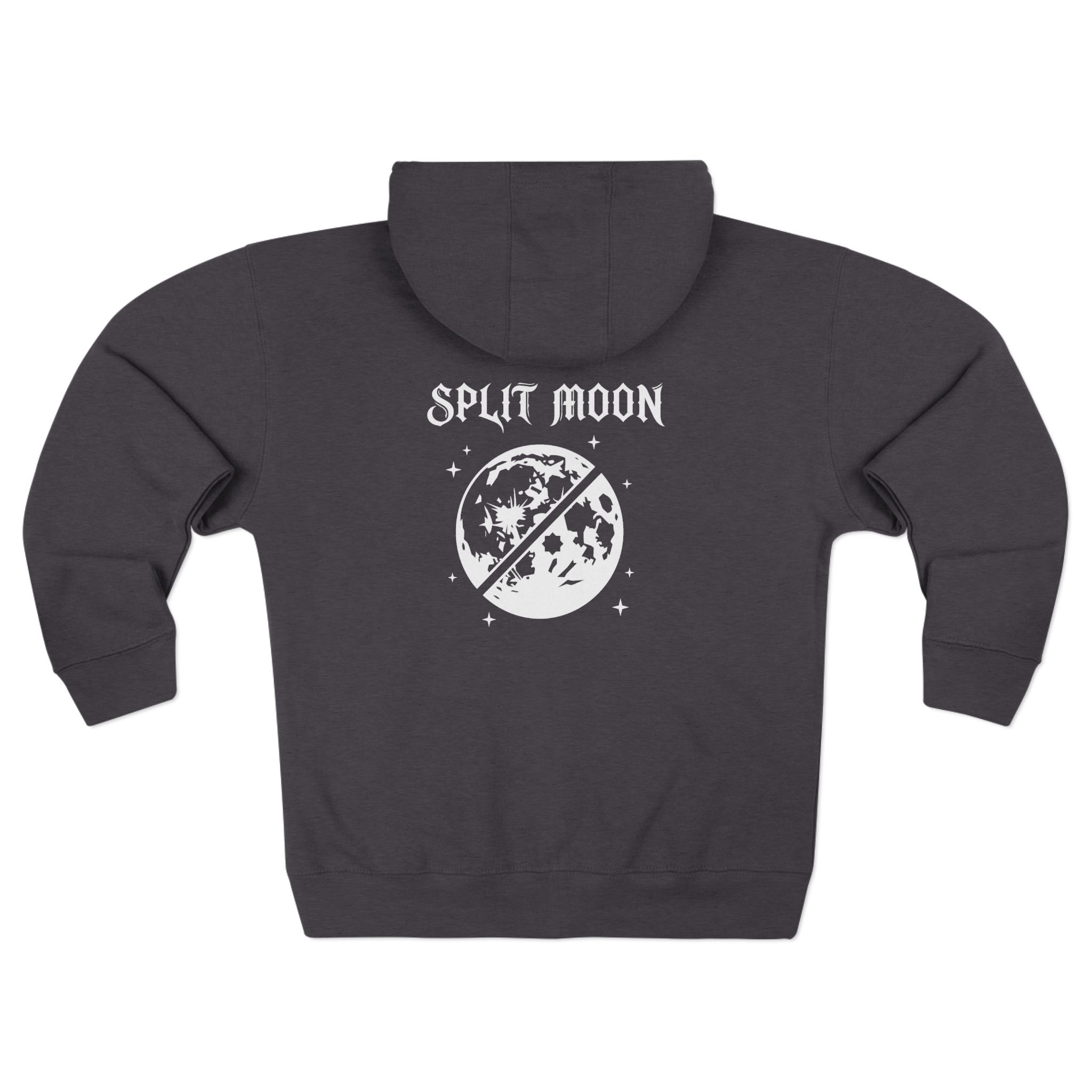 Split Moon Code 786 Zipped Hoodie (Back View) *USA*