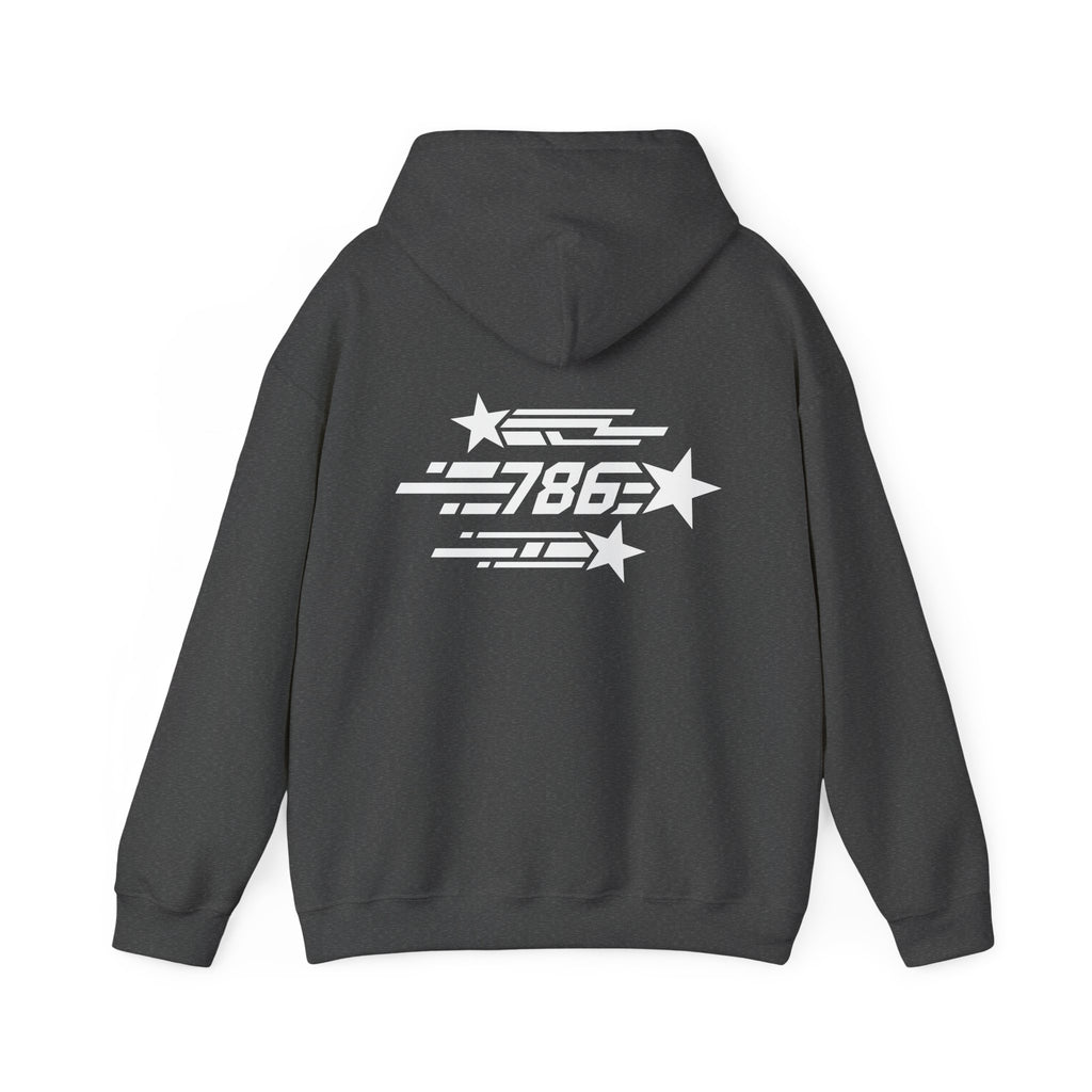 Shooting Stars Code 786 Hoodie (Back View) *USA*