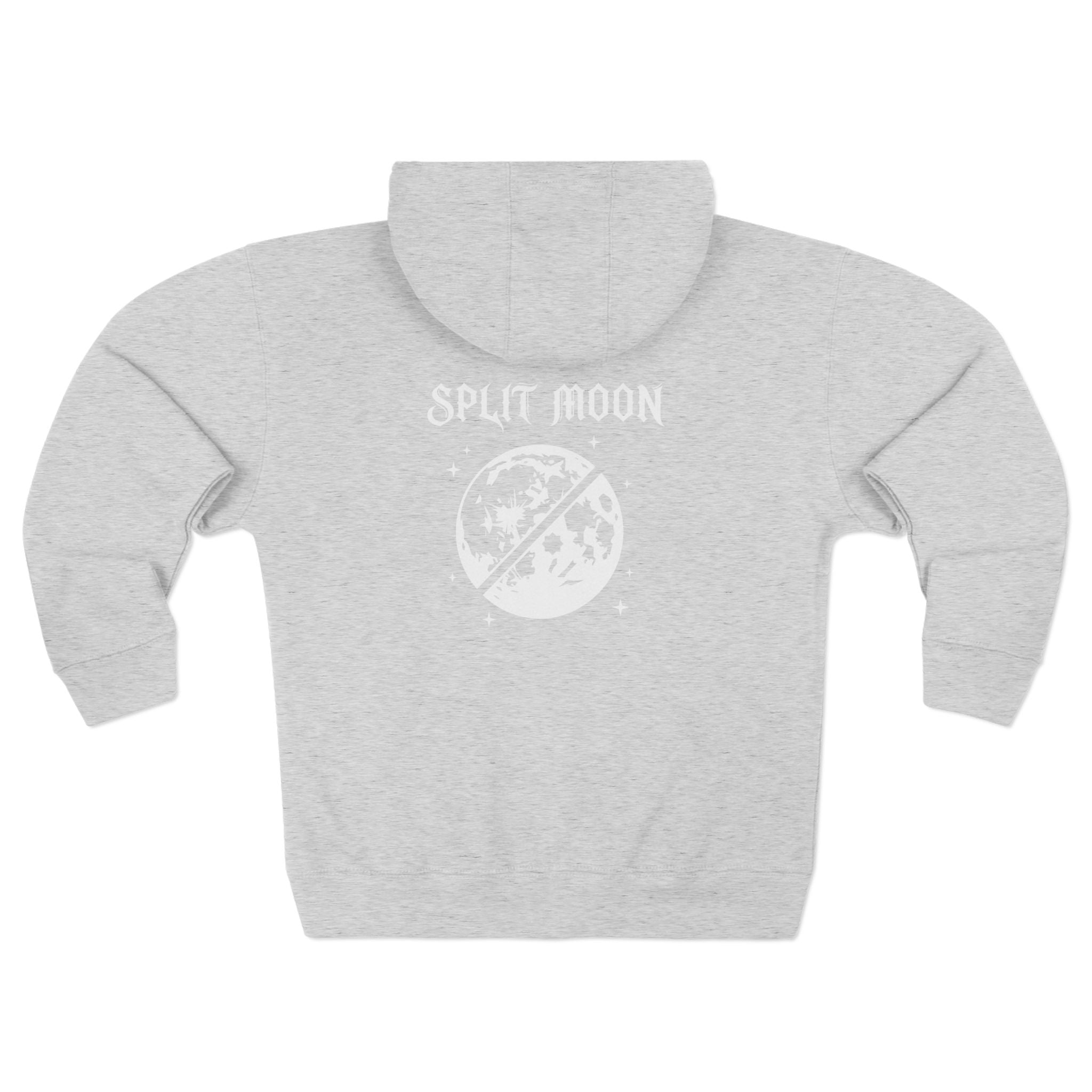Split Moon Code 786 Zipped Hoodie (Back View) *USA*