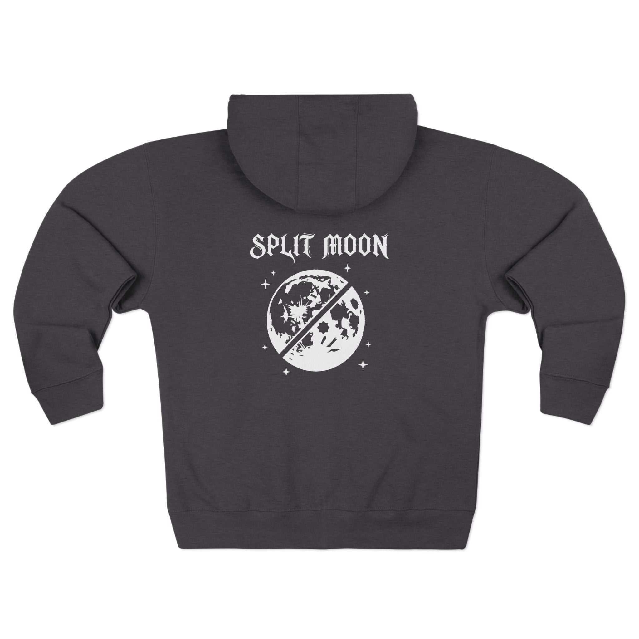 Split Moon Code 786 Zipped Hoodie (Back View) *WW*