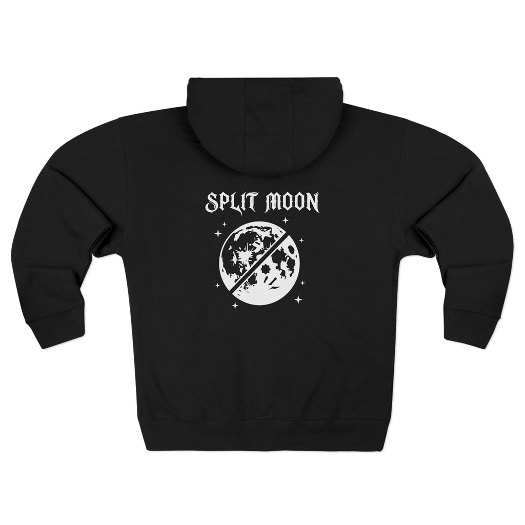 Split Moon Code 786 Zipped Hoodie (Back View) *WW*