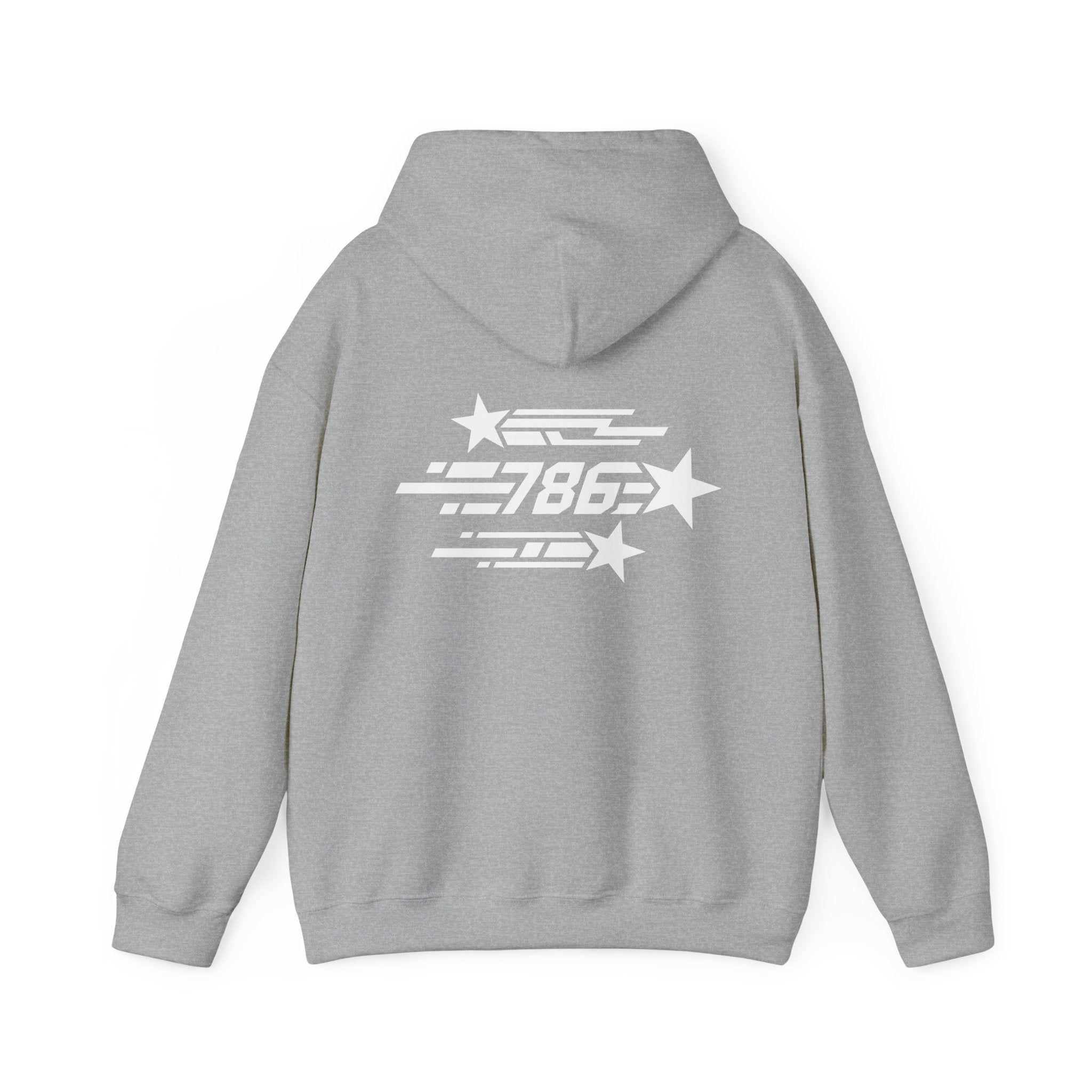Shooting Stars Code 786 Hoodie (Back View) *USA*