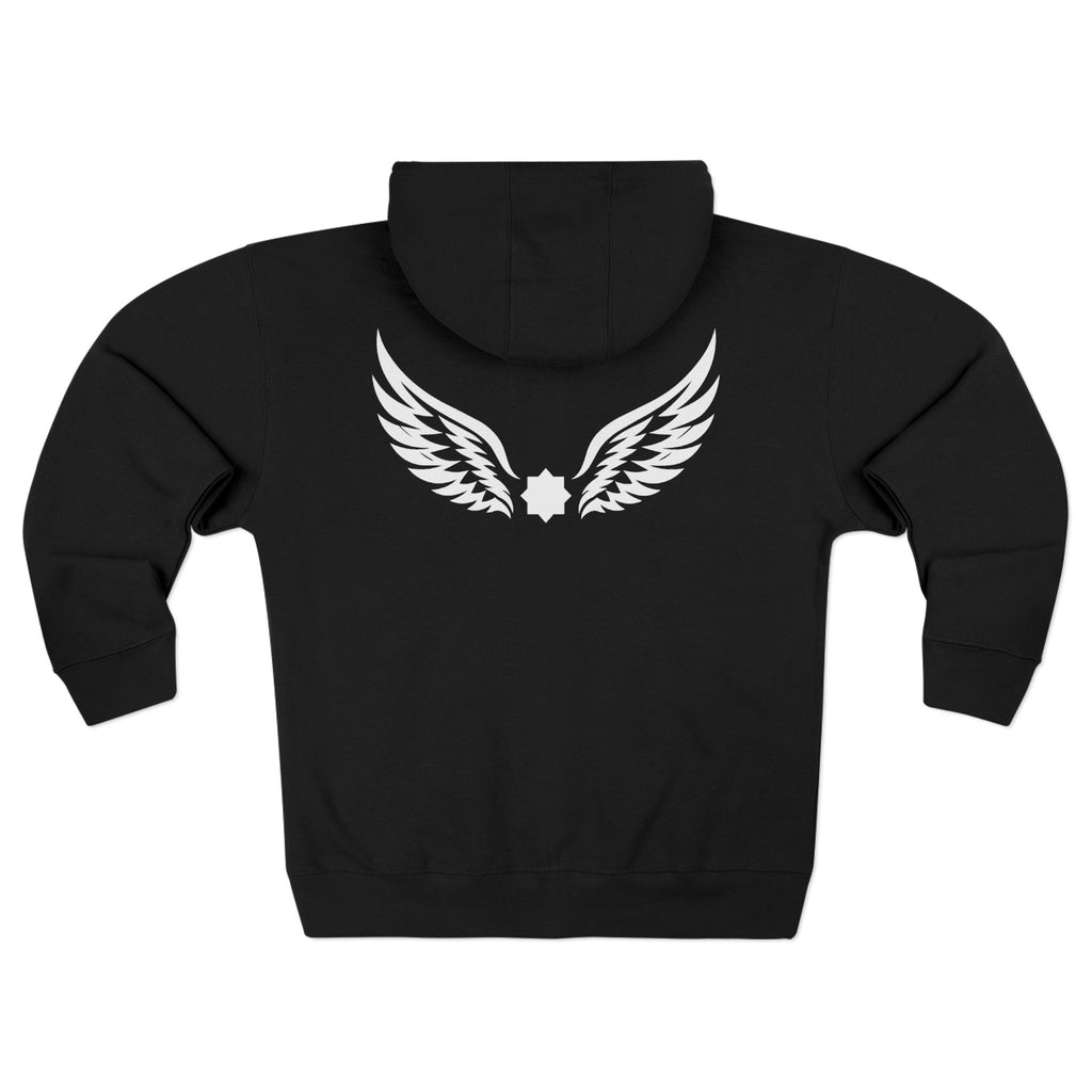 Falcon Wings Code 786 Zipped Hoodie (Back View) *WW*